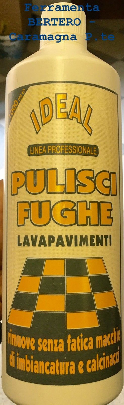 DETERGENTE LAVA PAVIMENTI PULITORE per FUGHE PAVIMENTI PIASTRELLE 1000ml
