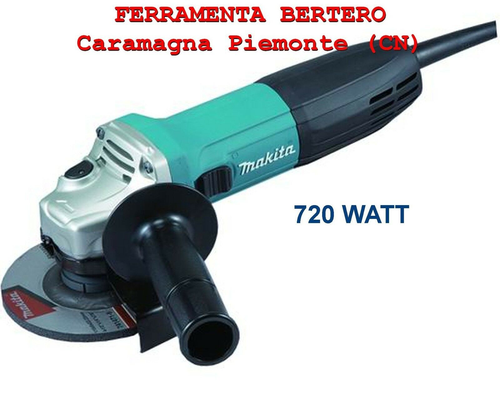 SMERIGLIATRICE professionale MAKITA GA4530R 720 WATT 115 mm