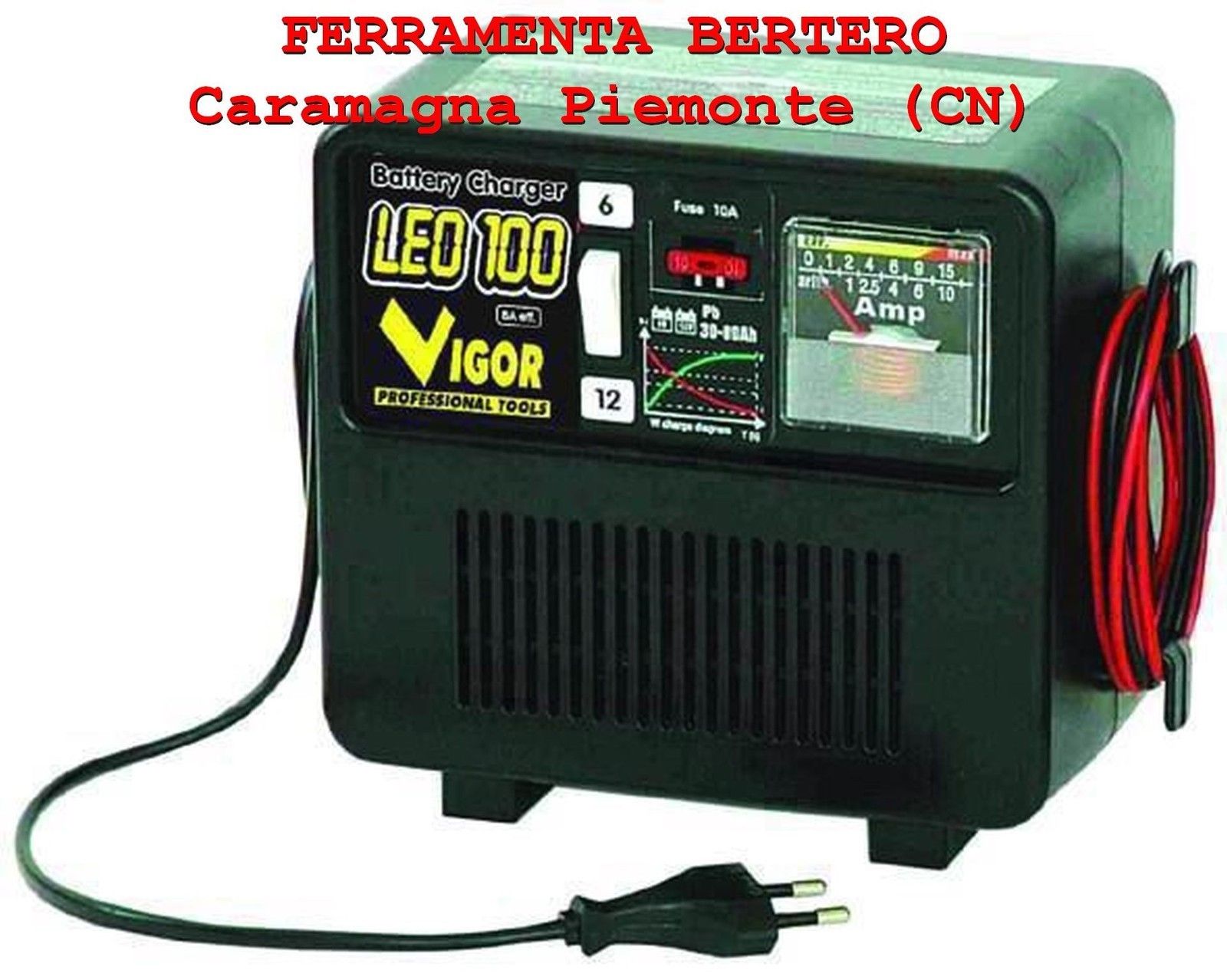 CARICABATTERIE VIGOR LEO 100 TENSIONE CARICA 6-12V CORRENTE CARICA AMP 5,5