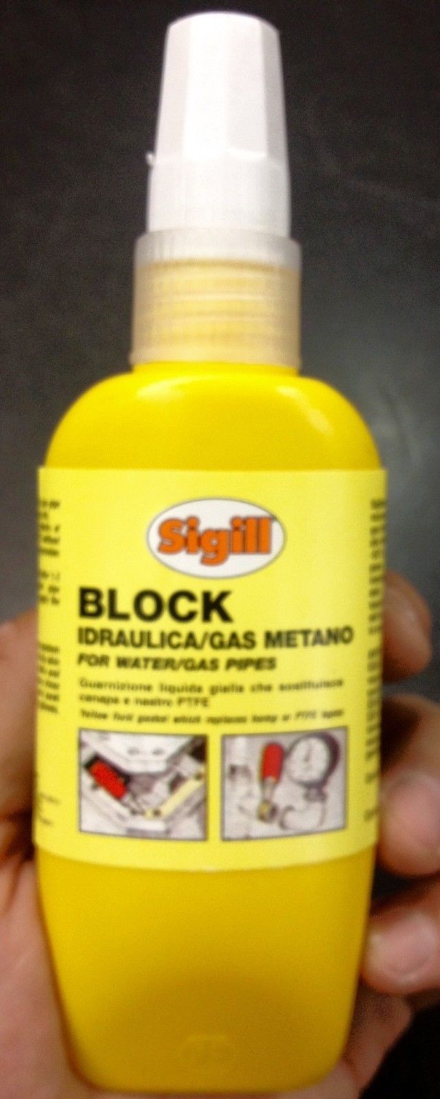 TEFLON GUARNIZIONIE LIQUIDO SIGILLANTTE SOSTITUISCE CANAPA TUBI GAS ACQUA