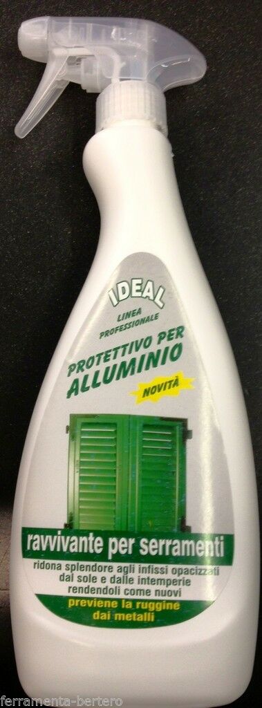 PROTETTIVO RAVVIVANTE DETERGENTE PER SERRAMENTI IN ALLUMINIO SPRAY 750 ml