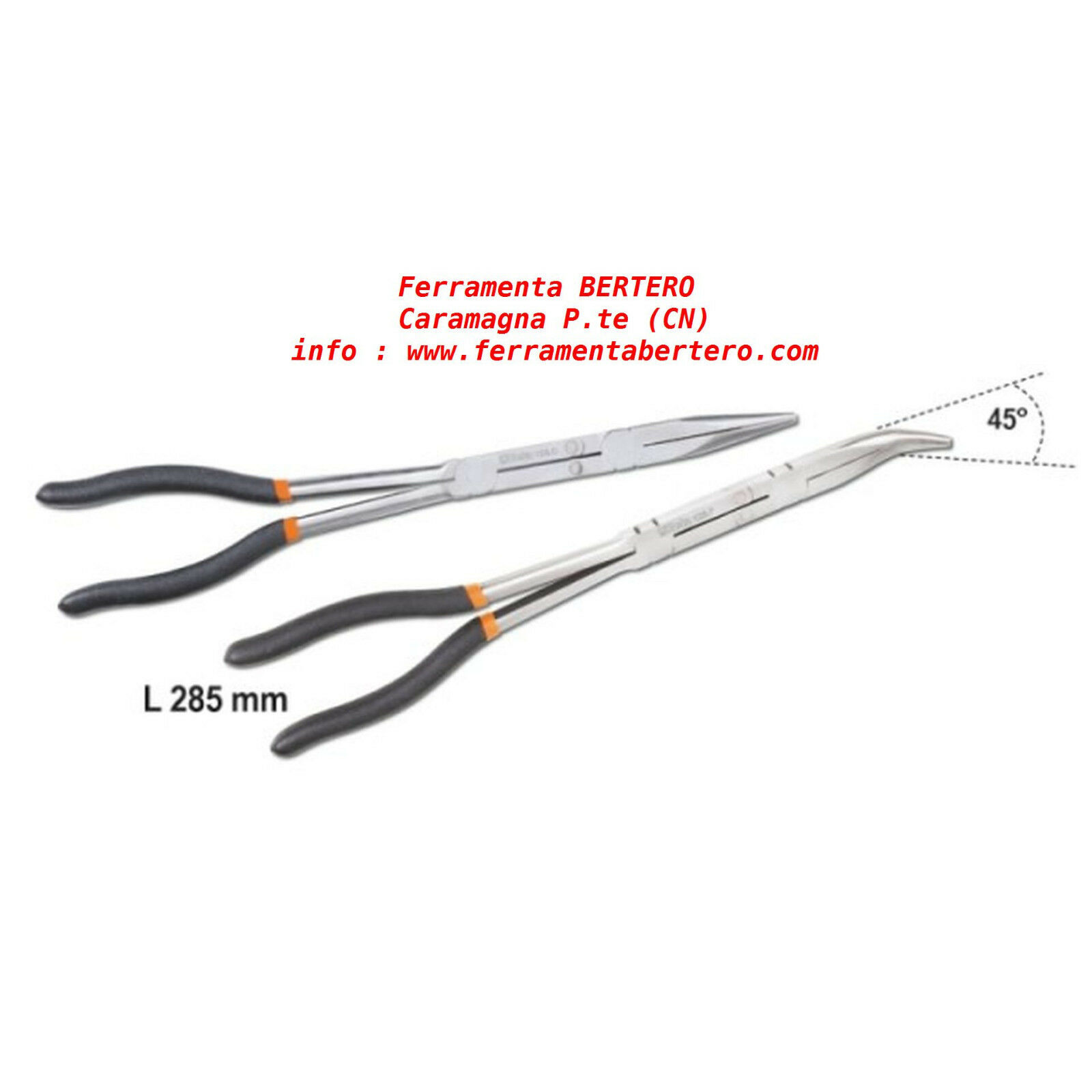 Beta 1009L/DP-S2 2 Pinza becchi mezzitondi lunghissimi snodo Action 