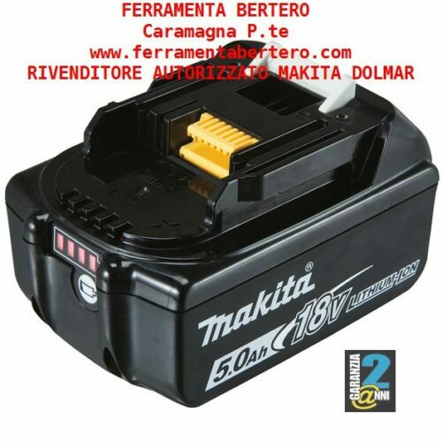 BATTERIA MAKITA BL 1850 B 18 VOLT 5.0 Ah ORIGINALE CON LED INDICATORE DI LIVELLO