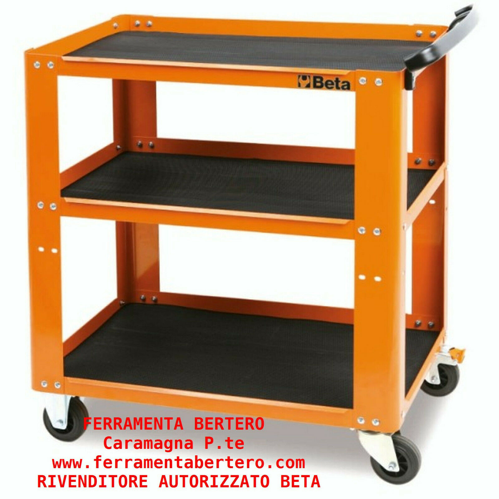 Carrello Beta C51 O  colore arancio portautensili portattrezzi 3 ripiani 200kg