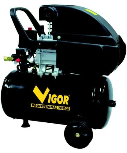 COMPRESSORE VIGOR  24 L  1,5 HP VCA-24L completo di accessori 3 pezzi + olio 