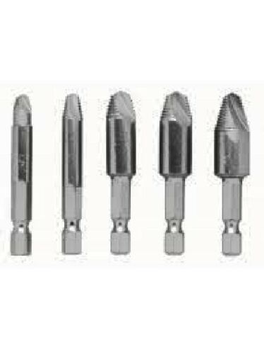 ESTRATTORI 5pz PER TRAPANO IN ACCIAIO HSS 4241 PER VITI SPEZZATE SET