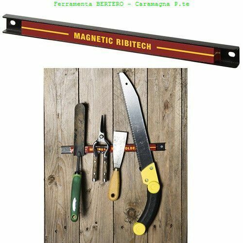 Barra magnetica portautensili organizzazione e riordino utensili lughezza 60 cm
