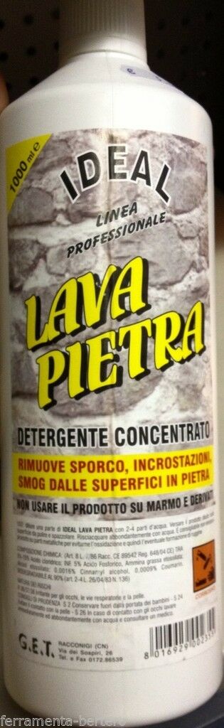 DETERGENTE CONCENTRATO ACIDO LAVA PIETRA LAVAPIETRA LINEA PROFESSIONALE CF1000ml