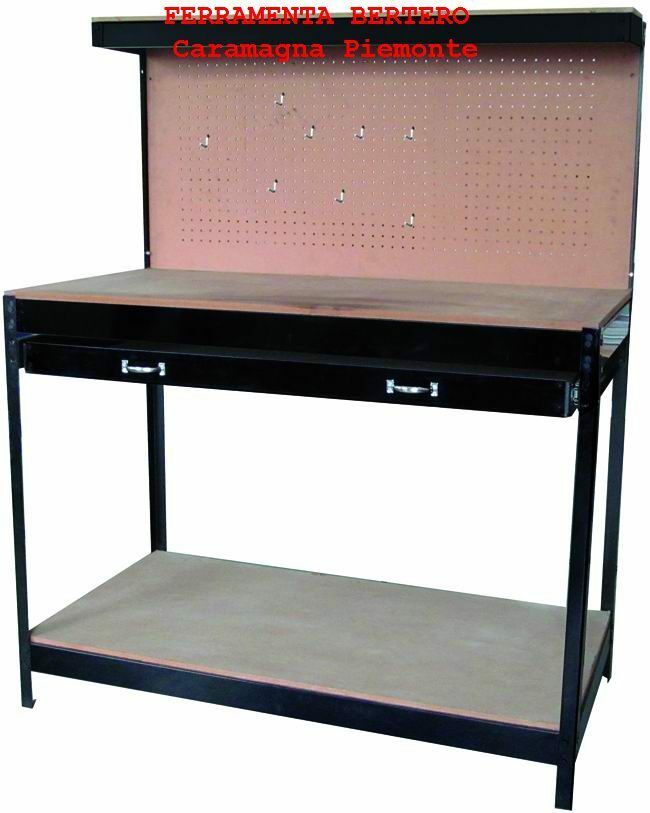 BANCHI LAVORO VIGOR VBL-1 SUP CON CASSETTO 120X60X150