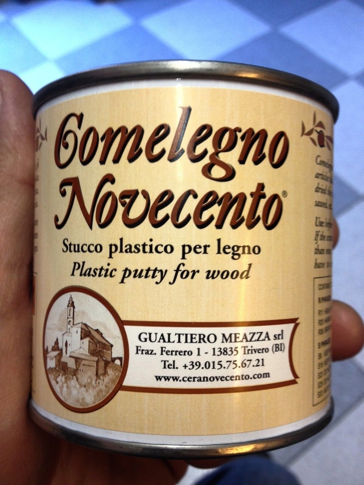 STUCCO PLASTICO PER LEGNO *NOVECENTO COME LEGNO* COLORE NOCE SCURO