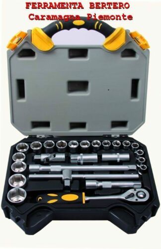 SET BUSSOLE CRV -EXAGONAL VIGOR IN VALIGETTA - CASSETTA 25 pezzi 1/2"