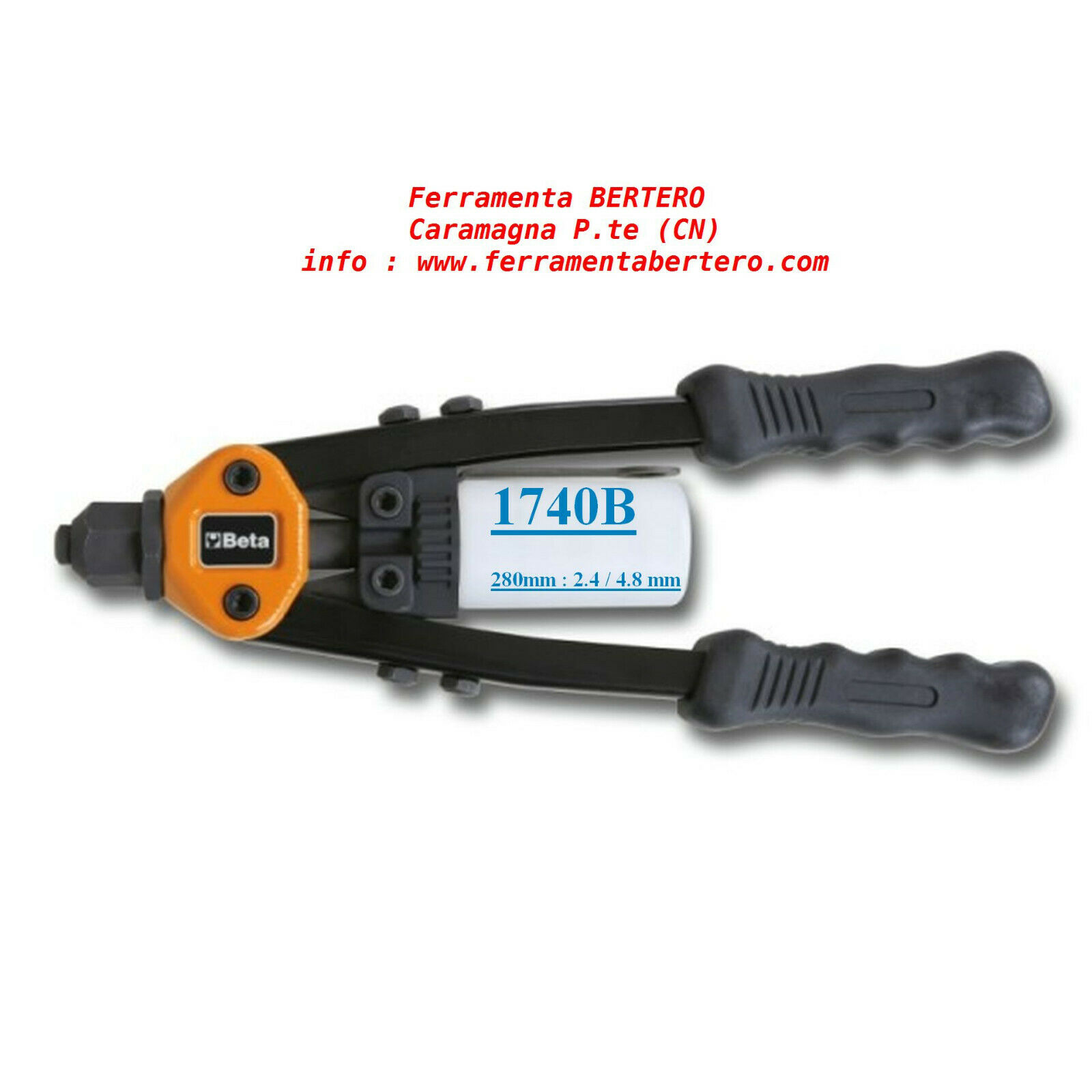 RIVETTATRICE DI POTENZA COMPATTA 5 TESTINE 2,4-4,8 mm Art. 1740 B280 BETA