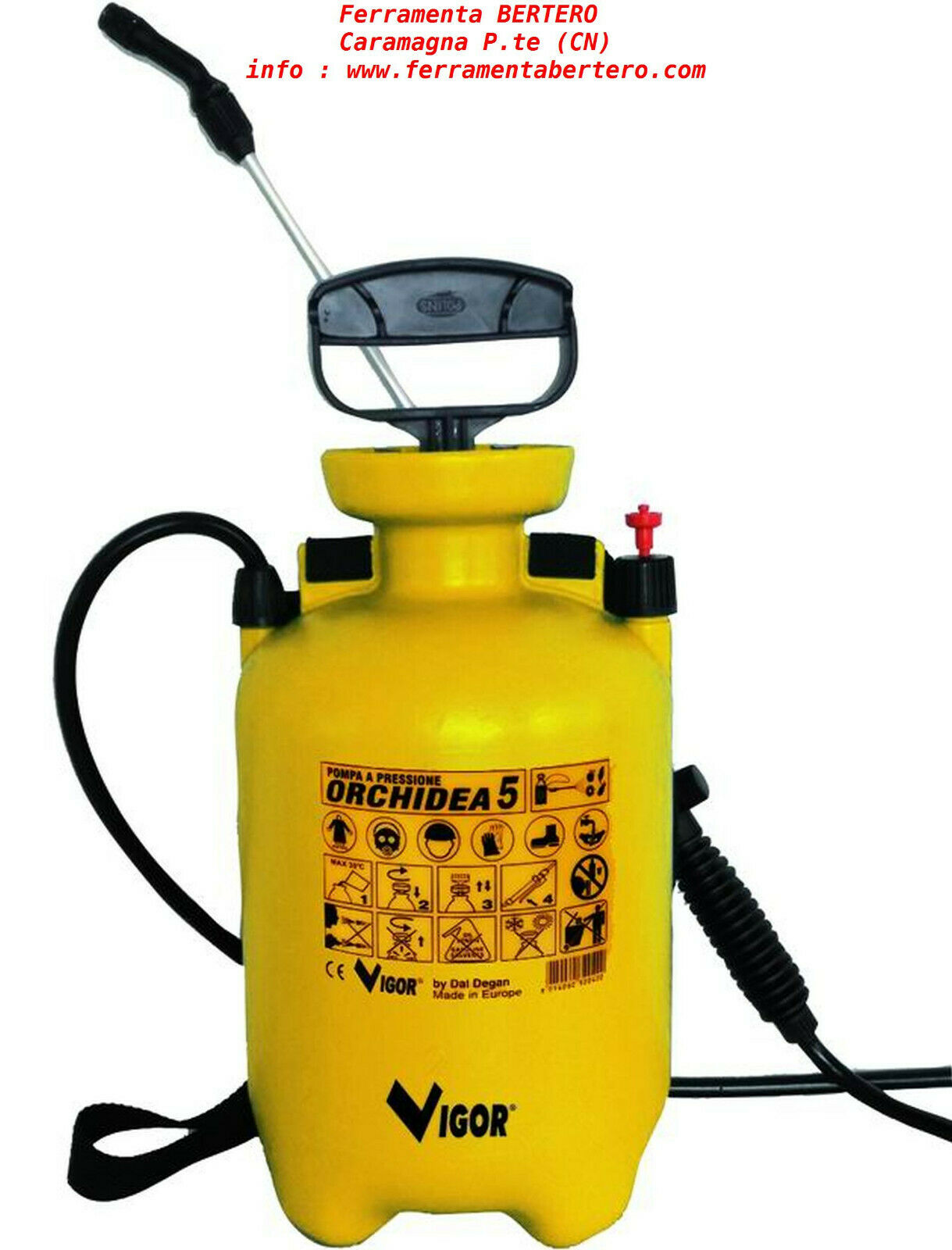 POMPE POMPA A PRESSIONE VIGOR ORCHIDEA BY DAL DEGAN 5000 CC 
