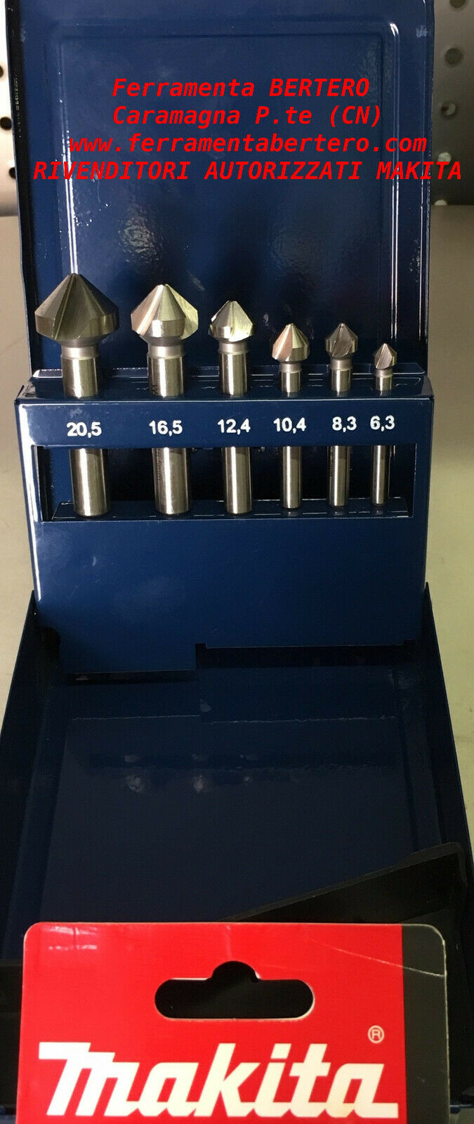 KIT SET 6 SVASATORI SVASATORE  6,3-8,3-10,4-12,4-16,5-20,5 P-73592  MAKITA